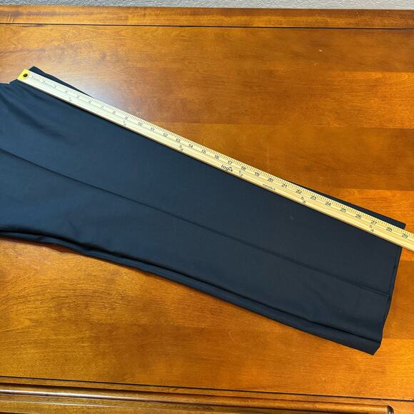 Nordstrom Rack Men's Flat-Front Black Dress Pants Tapered Leg Size 36x30 - Picture 7 of 10